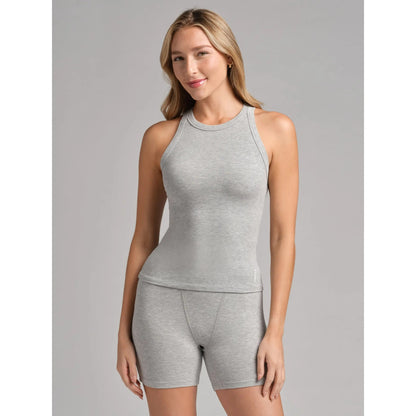 Stretch into Comfort with the Rib Contour High Neck Tank - Perfect for Any Occasion Auto DS