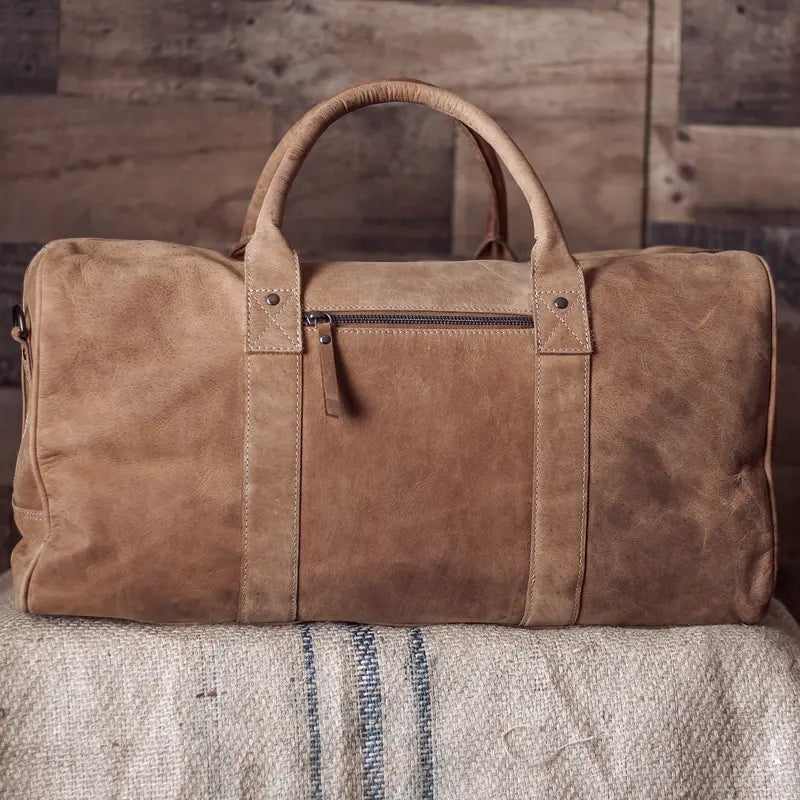 Luxury Leather Weekend Bag - Your Stylish Companion for Every Adventure Auto DS