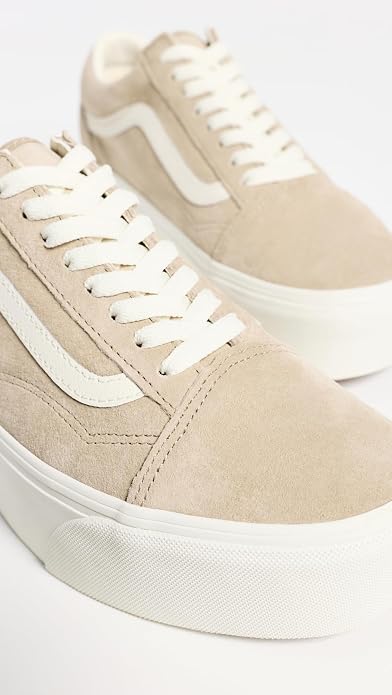 Vans Unisex Old Skool Stackform Pig Suede Platform Sneakers - Incense Neutral Kiki of DC Styles Store