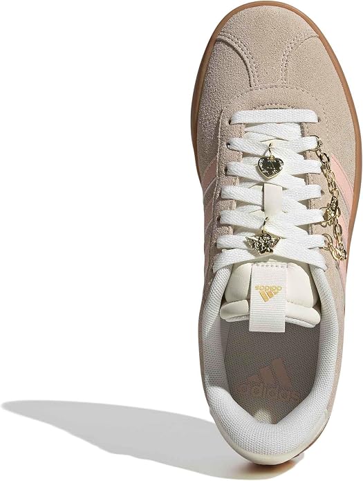 Adidas Women's VL Court 3.0 Shoes – Crystal Linen &amp; Blush Pink Retro Sneakers Kiki of DC Styles Store
