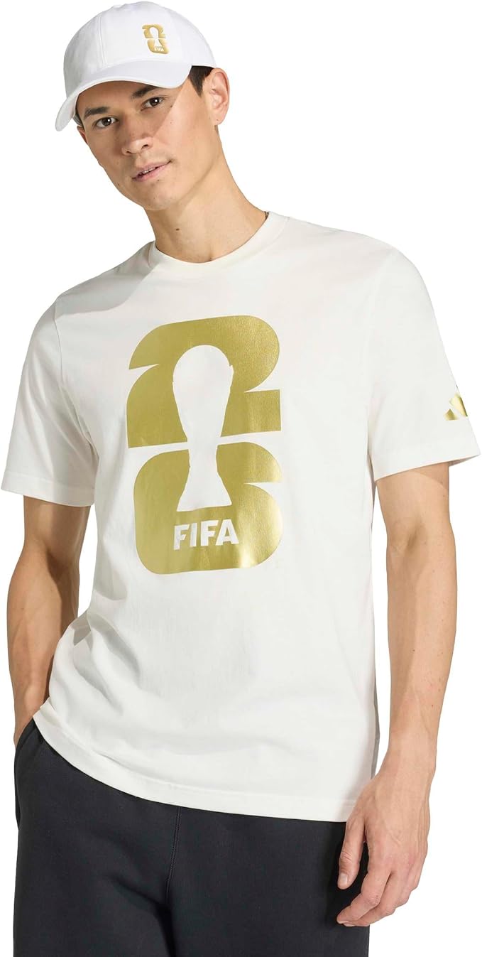 Adidas Men's FIFA World Cup 2026 Graphic T-Shirt – Official Tournament Fan Apparel Kiki of DC Styles Store