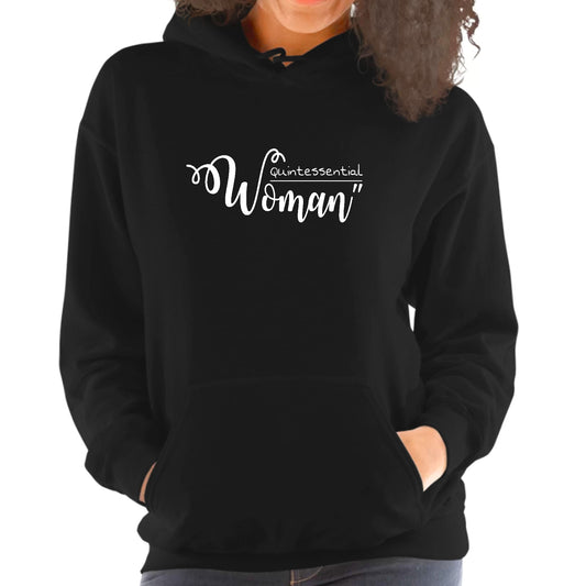 Womens Hoodie - Quintessential Woman-0