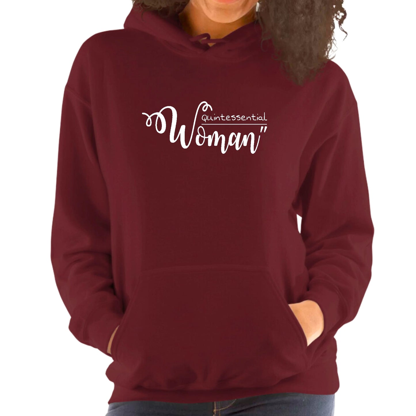 Womens Hoodie - Quintessential Woman-5
